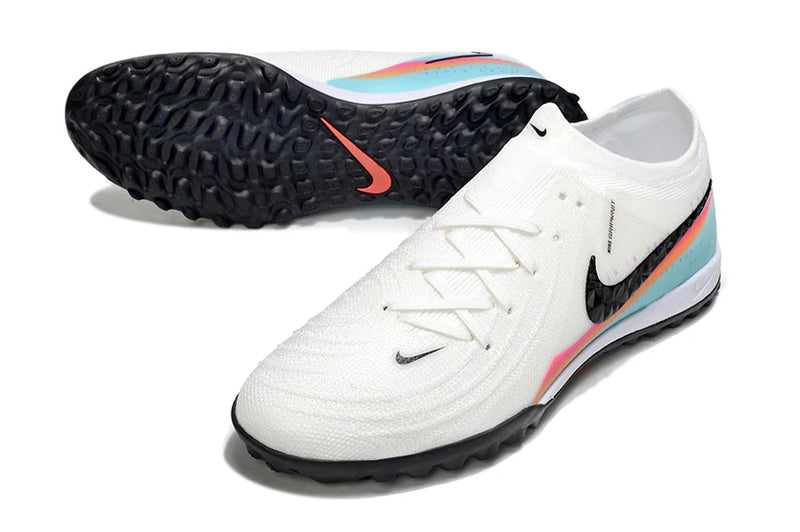 Chuteira Nike Phantom GX 2 Elite Society TF - Branco/Azul