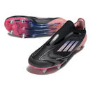Chuteira Campo Adidas F50 Elite Sem Cadarço SG Trava Mista Preta e Rosa