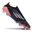 Chuteira Campo Adidas F50 Elite Sem Cadarço SG Trava Mista Preta e Rosa