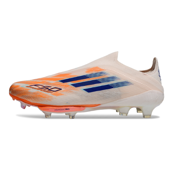 Chuteira Campo Adidas F50+ Elite Sem Cadarço FG Laranja Sparkfusion Pack