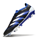 Chuteira Campo Adidas Predator 25 Elite FG Preta, Branca e Azul