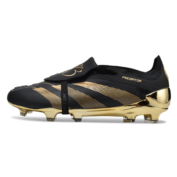 Chuteira Campo Adidas Predator 30 Elite Com Lingua FG Preto e Dourado Bellingham Pack