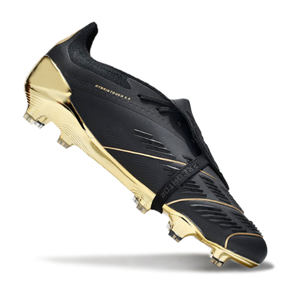 Chuteira Campo Adidas Predator 30 Elite Com Lingua FG Preto e Dourado Bellingham Pack