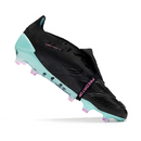 Chuteira Campo Adidas Predator 30 Elite Com Lingua FG Preta e Azul Claro