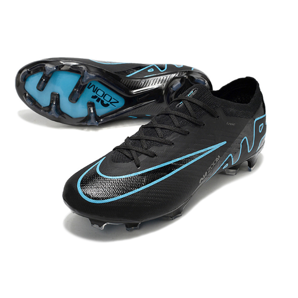 Chuteira Campo Nike Zoom Mercurial Vapor 15 Elite FG Preta e Azul