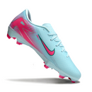 Chuteira Campo Nike Zoom Mercurial Vapor 16 Academy FG Azul Claro e Rosa
