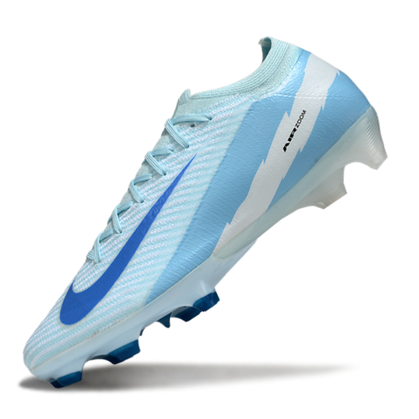Chuteira Campo Nike Air Zoom Mercurial Vapor 16 Elite FG Azul Claro