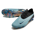 Chuteira Campo Nike Phantom GX Elite FG Azul Claro e Preta