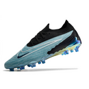 Chuteira Campo Nike Phantom GX Elite FG Azul Claro e Preta