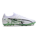 Chuteira Campo e Society Puma Ultra 5 Carbon MG Branco e Verde