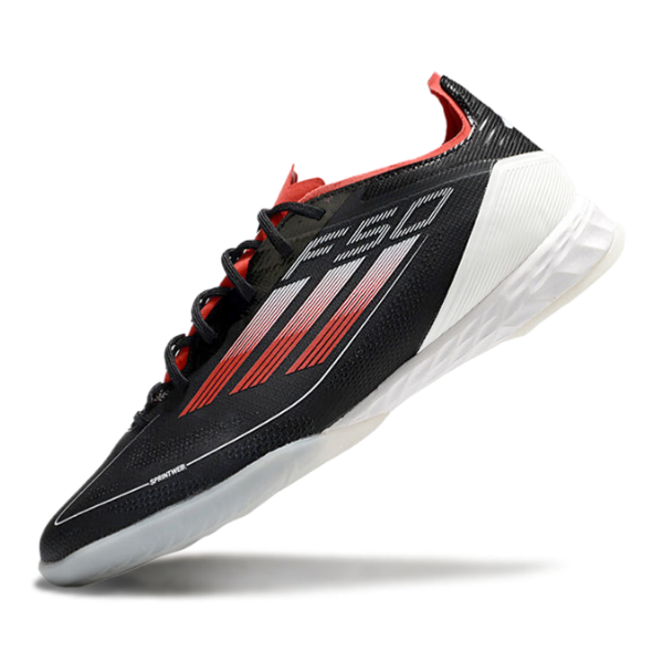 Chuteira Futsal Adidas F50 Elite IC Preta, Vermelha e Branca