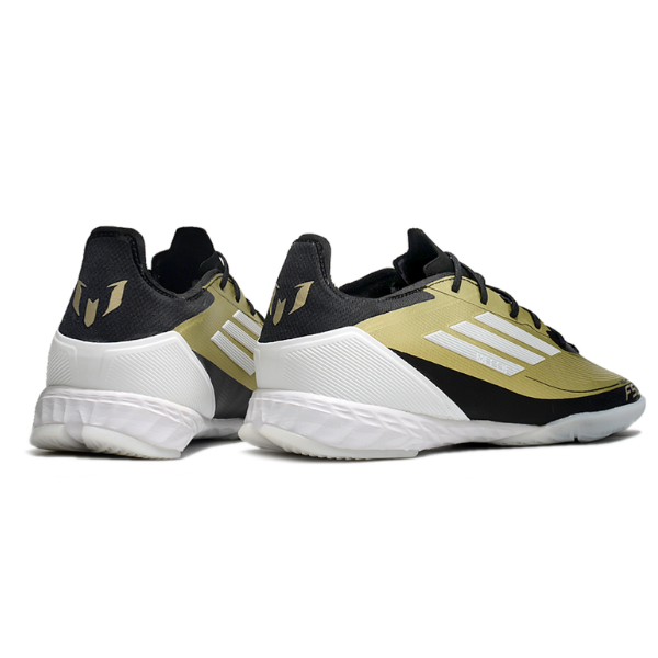 Chuteira Futsal Adidas F50 Elite IC Triunfo Dourado Pack