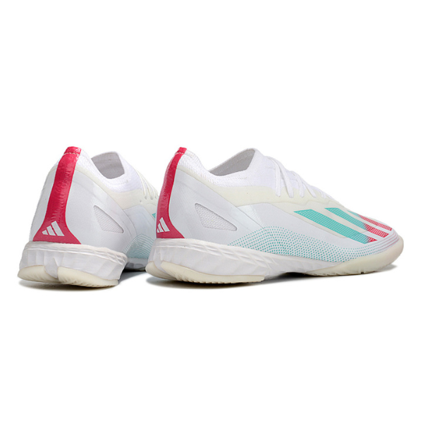 Chuteira Futsal Adidas X Crazyfast.1 IC Branca, Roxa e Azul