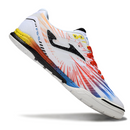 Chuteira Futsal Joma Regate Rebound IC Branca, Vermelha e Amarela