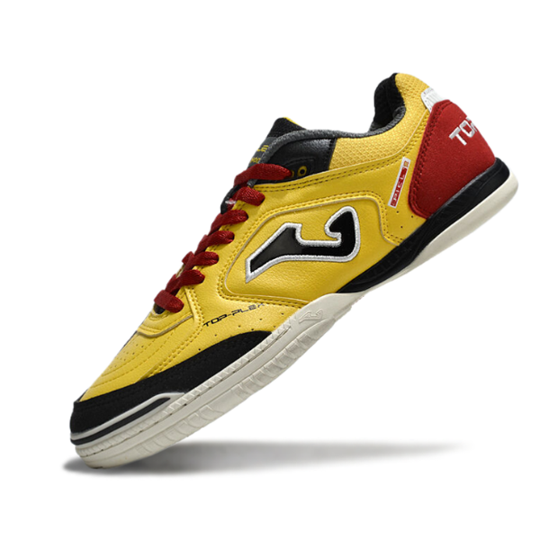 Chuteira Futsal Joma Top Flex 24 IC Amarelo, Preto e Vermelho