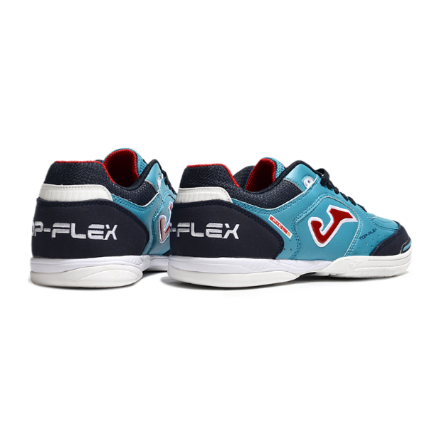 Chuteira Futsal Joma Top Flex 24 IC Azul e Vermelho
