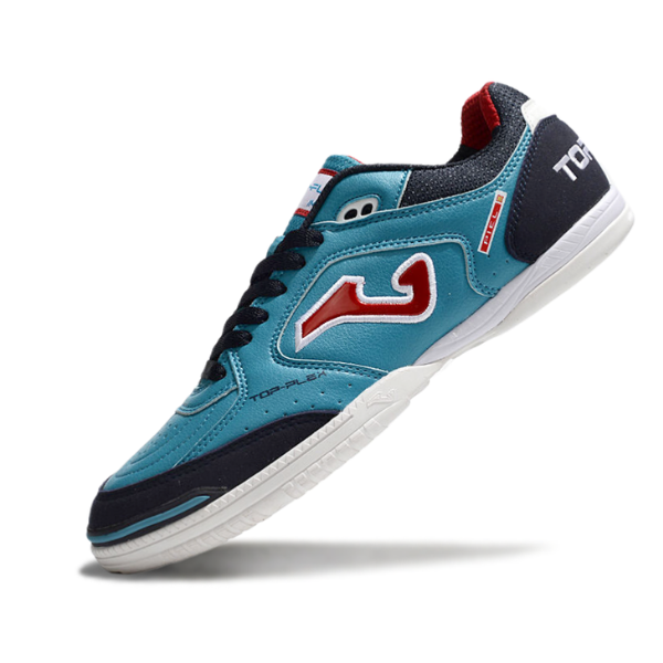 Chuteira Futsal Joma Top Flex 24 IC Azul e Vermelho