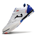 Chuteira Futsal Joma Top Flex 24 IC Branco, Azul e Vermelho