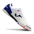 Chuteira Futsal Joma Top Flex 24 IC Branco, Azul e Vermelho