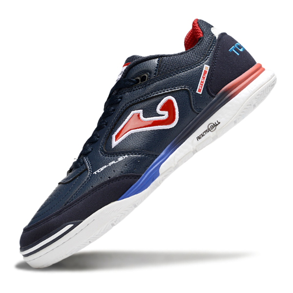 Chuteira Futsal Joma Top Flex Rebound IC Azul Escuro