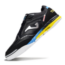Chuteira Futsal Joma Top Flex Rebound IC Preta, Azul e Amarela