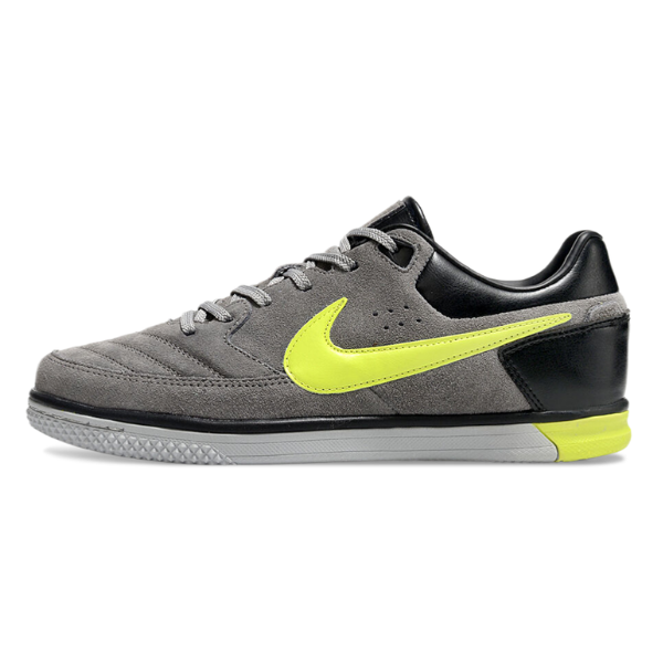 Chuteira Futsal Nike5 Street Gato IC Cinza e Verde