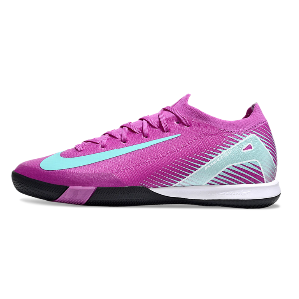 Chuteira Futsal Nike Zoom Mercurial Vapor 16 Elite IC Roxo e Azul Claro