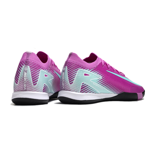 Chuteira Futsal Nike Zoom Mercurial Vapor 16 Elite IC Roxo e Azul Claro