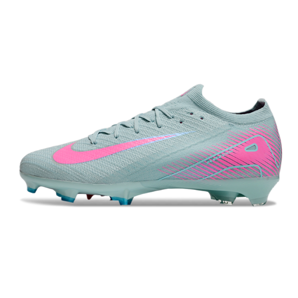 Chuteira Campo Nike Air Zoom Mercurial Vapor 16 Elite FG Azul Claro e Rosa