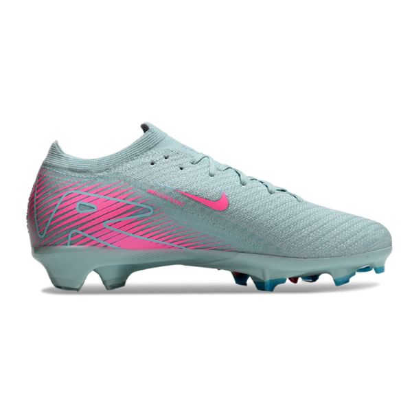 Chuteira Campo Nike Air Zoom Mercurial Vapor 16 Elite FG Azul Claro e Rosa