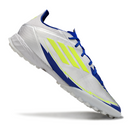 Chuteira Society Adidas F50 Elite TF Prata e Azul