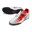 Chuteira Society Nike Air Zoom Total 90 III TF Branca e Vermelha
