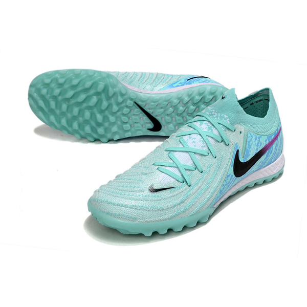 Chuteira Society Nike Phantom GX2 Elite TF Azul Claro e Preta