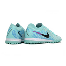 Chuteira Society Nike Phantom GX2 Elite TF Azul Claro e Preta