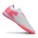 Chuteira Society Nike Phantom GX2 Elite TF Branca e Rosa