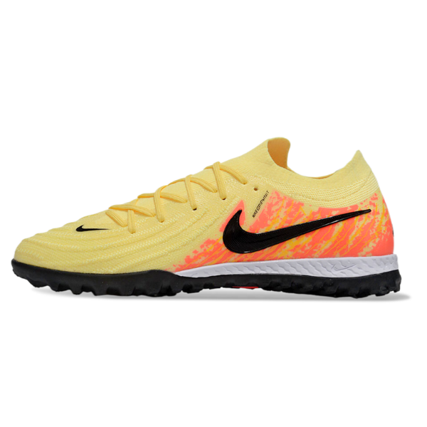 Chuteira Society Nike Phantom GX2 Elite TF Amarelo e Laranja
