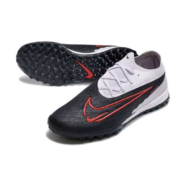 Chuteira Society Nike Phantom GX Elite TF Preta, Branca e Vermelha
