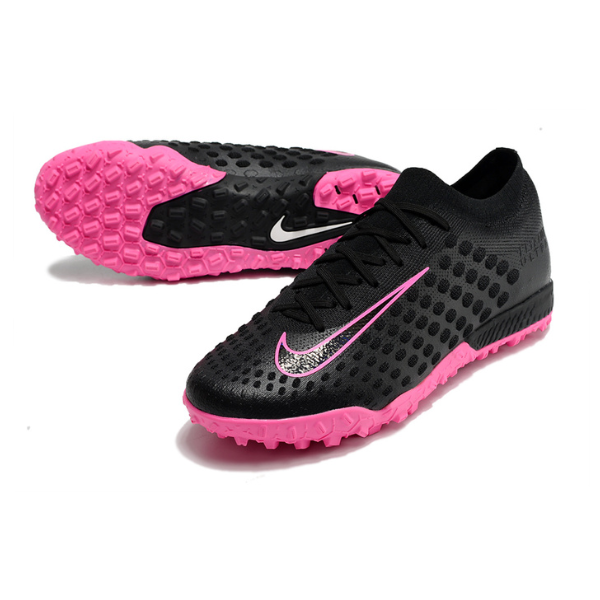 Chuteira Society Nike Phantom Ultra Venom TF Elite Preto e Rosa