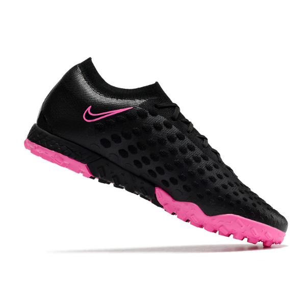 Chuteira Society Nike Phantom Ultra Venom TF Elite Preto e Rosa