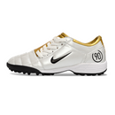 Chuteira Society Nike Total 90 III TF Branca e Dourada