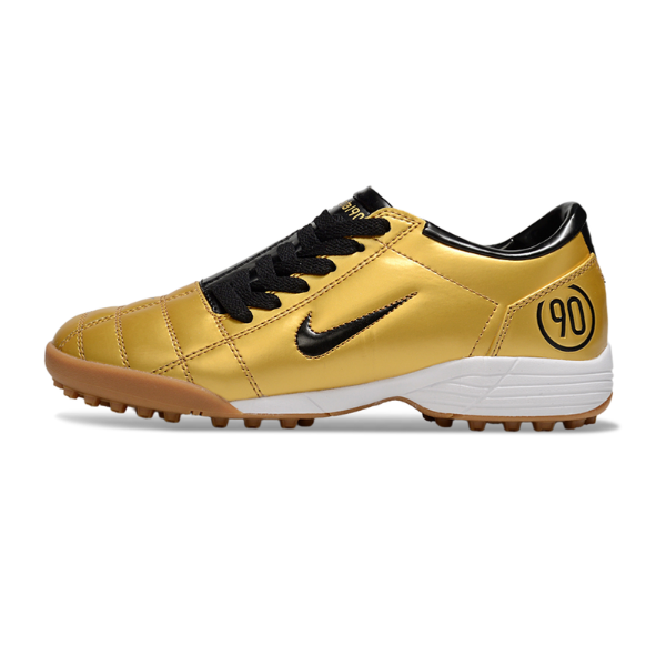 Chuteira Society Nike Total 90 III TF Dourada e Preta