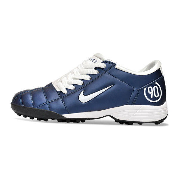 Chuteira Society Nike Total 90 III TF Azul Marinho e Branca