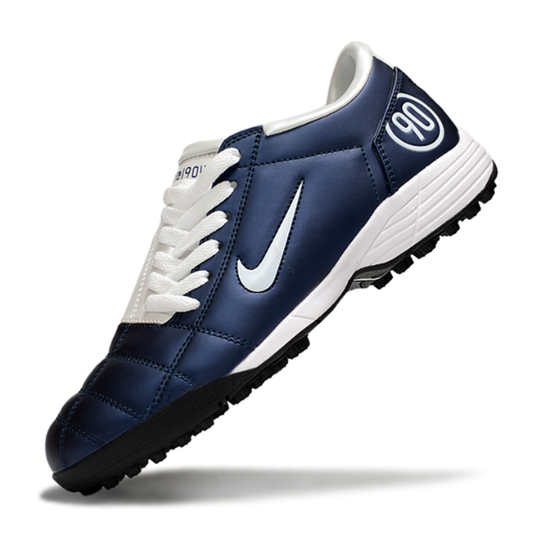 Chuteira Society Nike Total 90 III TF Azul Marinho e Branca