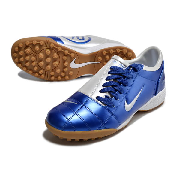 Chuteira Society Nike Total 90 III TF Azul e Branco