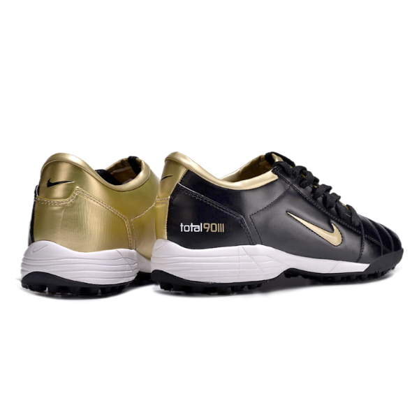 Chuteira Society Nike Total 90 III TF Preto e Dourado