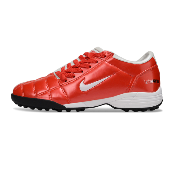Chuteira Society Nike Total 90 III TF Vermelha e Branca