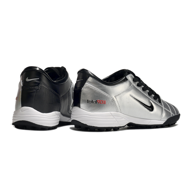 Chuteira Society Nike Total 90 III TF Prata e Preta