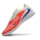 Chuteira Society Nike Phantom 6 Elite TF Branca e Laranja