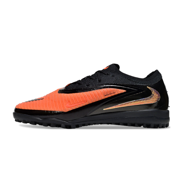 Chuteira Society Nike Phantom 6 Elite TF Laranja e Preta