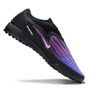 Chuteira Society Nike Phantom 6 Elite TF Preta,  Roxa e Azul